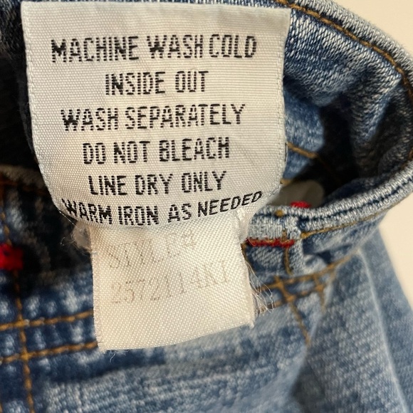 Vintage LEI Throwback Denim Jeans Flare Leg Size 11 Lighter Wash Y2K - Picture 5 of 9